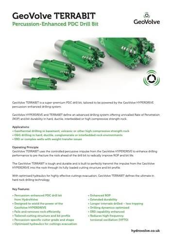 Geo Volve TERRABIT datasheet