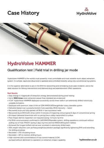 Hydro Volve HAMMER Case History